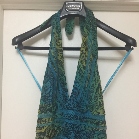 BCBG deep V gown size 6 plunge - Picture 3 of 5